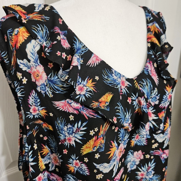 TERRA & SKY FLORAL BLOUSE WOMEN 2X EXCELLENT PRE-OWNED CONDITION - Picture 2 of 11